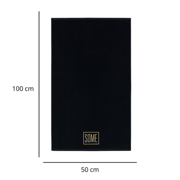 PREMIUM MUSTA PYYHE 50x100cm 800gsm BTW0480BA