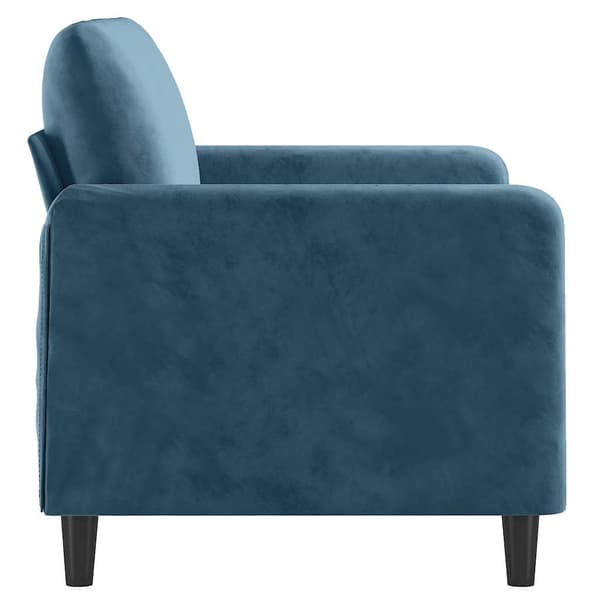 vidaXL 2-sitssoffa blå 120 cm klädd i sammet
