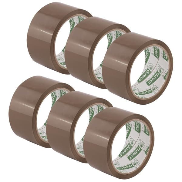 Brun packtejp 48mmx50m (6 st) D.RECT