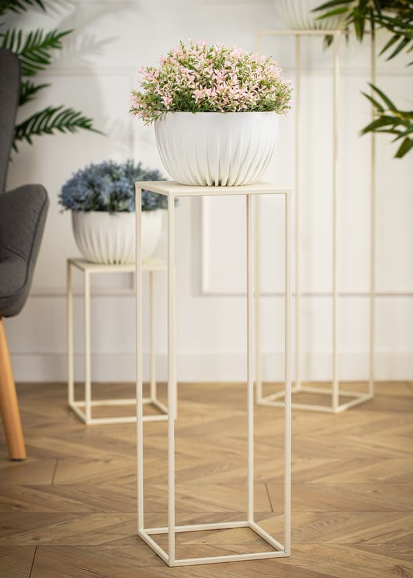 Kräm stående blomsterstand 70 cm