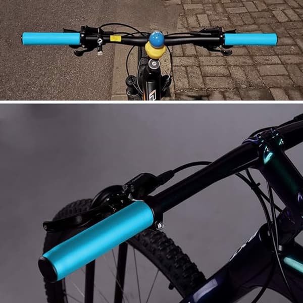 Cykelgreb lavet af silikonesvamp 2 stk. blå