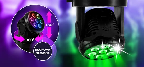 MusicMate RTY 10 LightSpin Pro-reflektor
