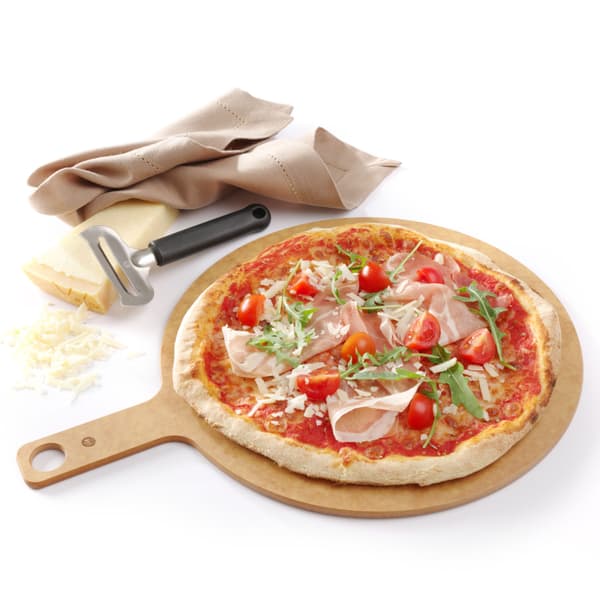 Pizza skærebræt til servering, rundt, diameter 305 mm - Hendi 505533