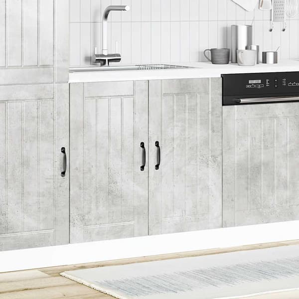 vidaXL underskab til vask "Lucca" beton grå limet træ