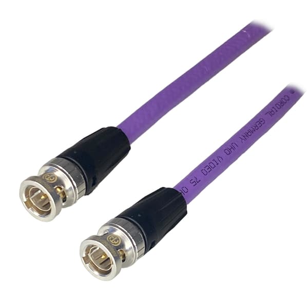 UHD-kabel BNC-stik / BNC-stik 75 ohm Cordial 50 cm