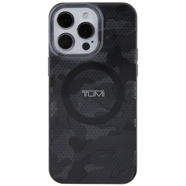 Tumi Camo Print MagSafe -kotelo iPhone 15 Pro Maxille, harmaa