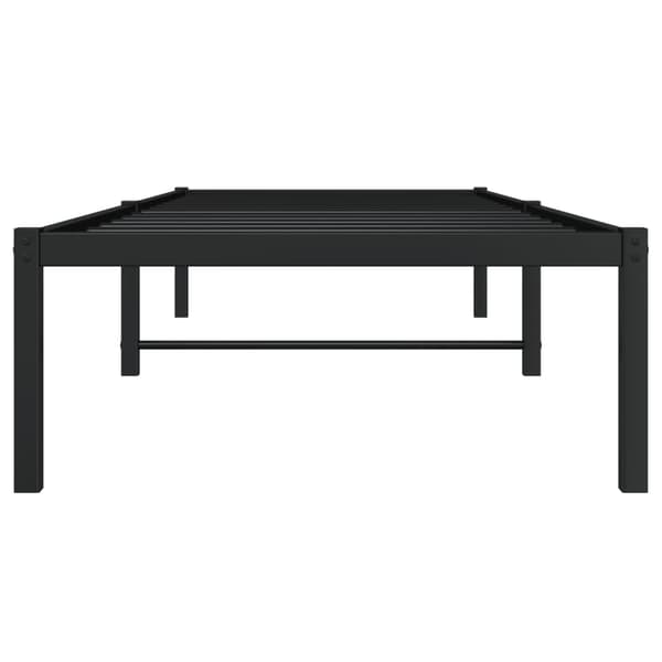 vidaXL metalsengestel sort 75x190 cm