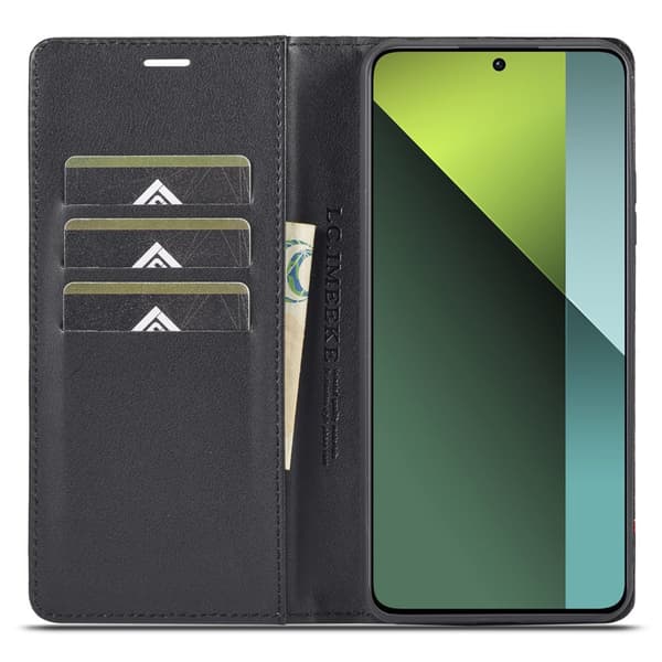 Flip-cover til Xiaomi Redmi Note 13 5G, Carbon LC.IMEEKE, Sort