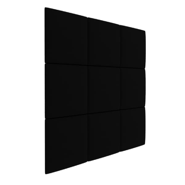 Polstret panel 50x50 Magic Velvet 2219 (Sort)
