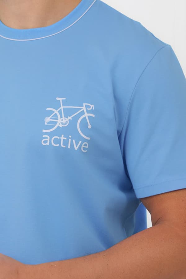 Herrpyjamas med kort ärm, korta byxor Active M