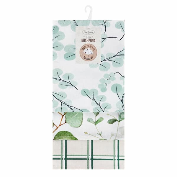 Set med 3 CLOVER-dukar 50x75, växtmönster