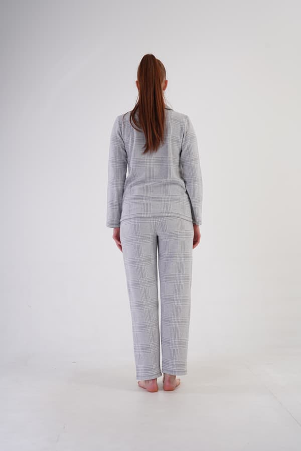 Damepyjamas med interlock-krave, XL, Vienetta, knapper