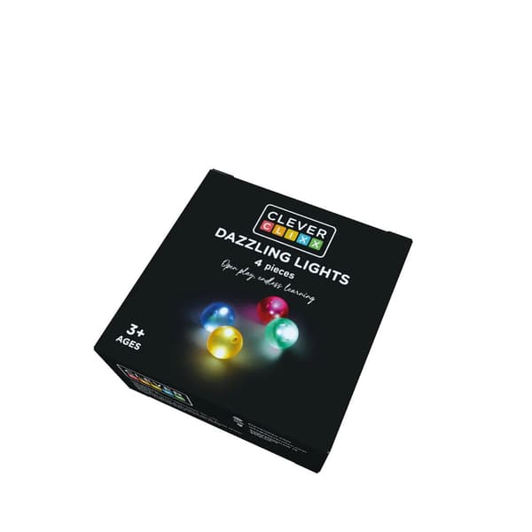 Cleverclixx - Magnetiska bollar Pack Bländande ljus - 4 st.