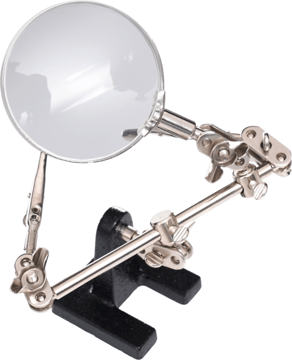 Præcisionsarbejdsholder med forstørrelsesglas KD10454