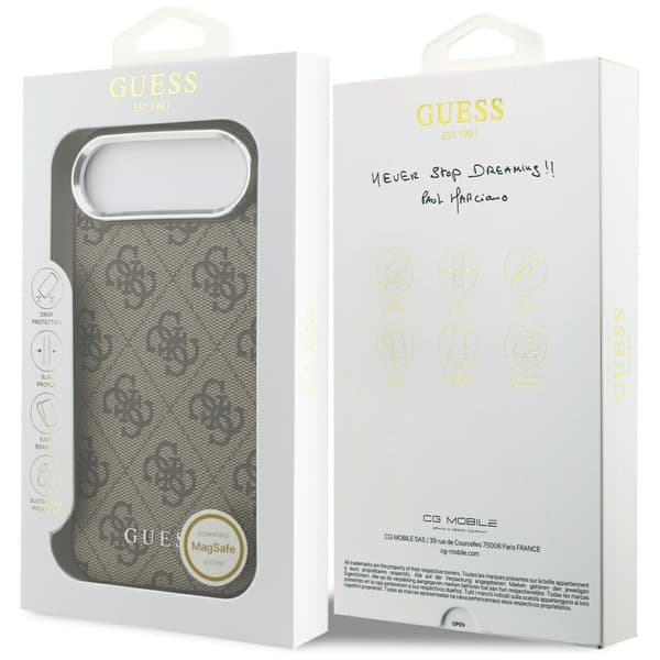 Guess 4G Classic Logo MagSafe-etui til iPhone Air, brunt