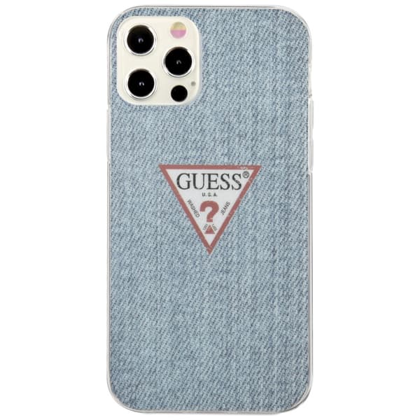 Guess Jeans Collection cover til iPhone 12 Pro Max, blå/lyseblå