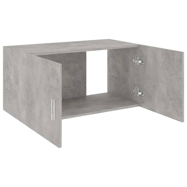 vidaXL vægskab betongrå 80x39x40 cm spånplade