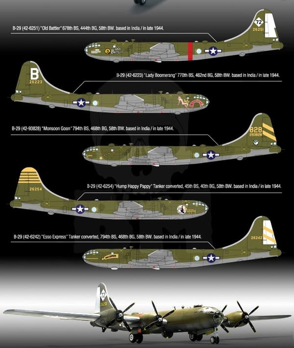 ACAD-12517 USAAF B-29A Gammel Kampfly