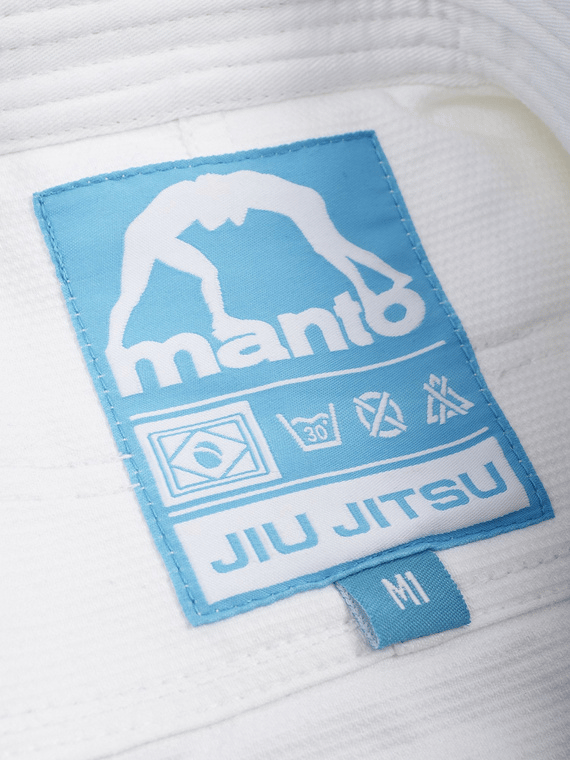 MANTO Kimono/Gi för Barn Junior 2.0 Vit + Vitt Bälte M2