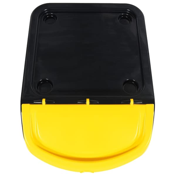 vidaXL stabelbare affaldsbeholdere, 3 stk., sort, PP, 78 l