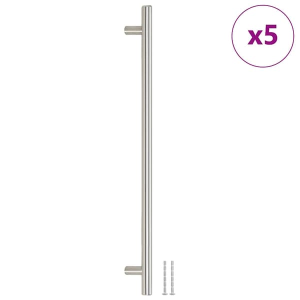 vidaXL skabsgreb, 5 stk., sølv, 320 mm, rustfrit stål