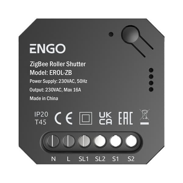 Rulljalusikontroller, engo erol-ZB, för engo Smart-system, svart, ZigBee