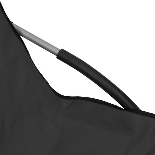 vidaXL foldbare strandstole, sæt med 2, sort, stofbetræk