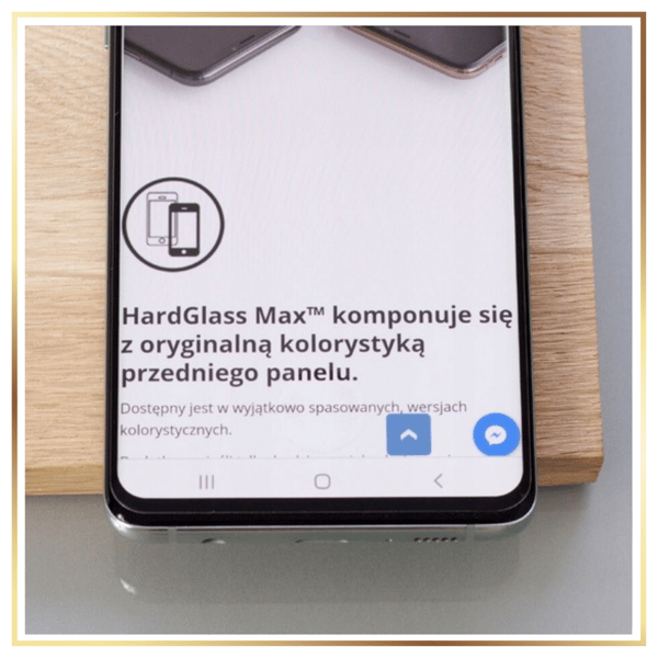 3MK HardGlass Max Härdat Glas för iPhone 6 Plus, Vit Ram