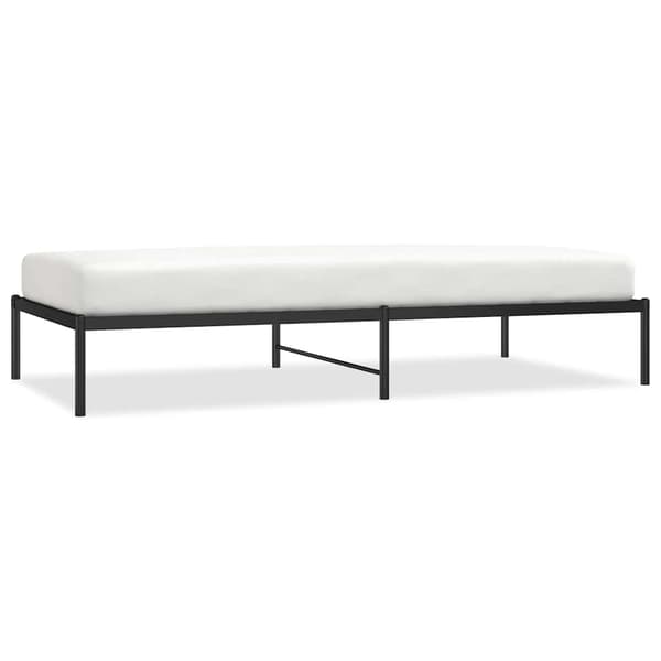 vidaXL metalsengestel sort 100x200 cm