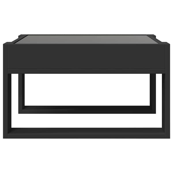vidaXL Infinity LED sofabord sort 50x53x30 cm