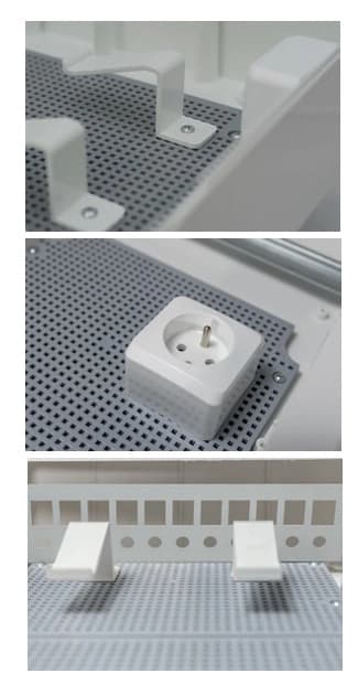 Overflademonteret multimediefordelingstavle SRn 24x moduler Stikpanel hvid