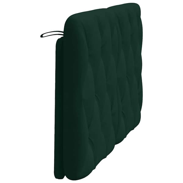 vidaXL Sängynpäädyn tyyny, tummanvihreä, 140 cm, sametti