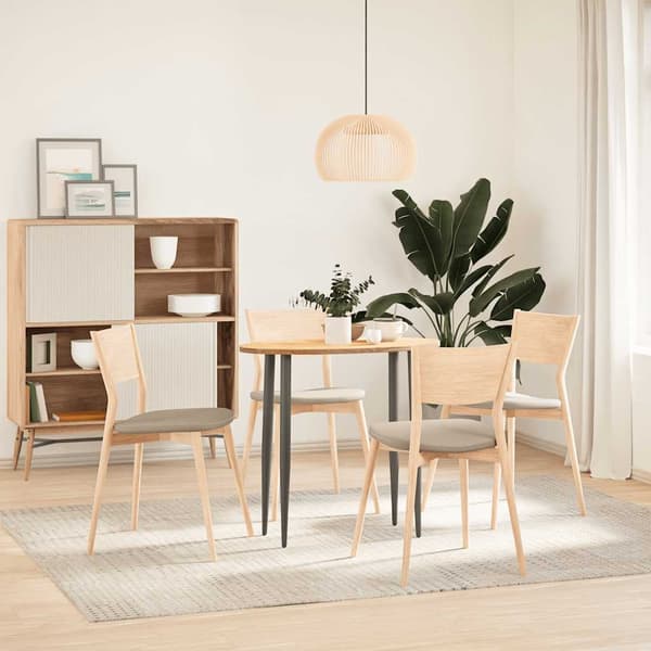 vidaXL bordplade 80x40x2 cm oval i egetræ