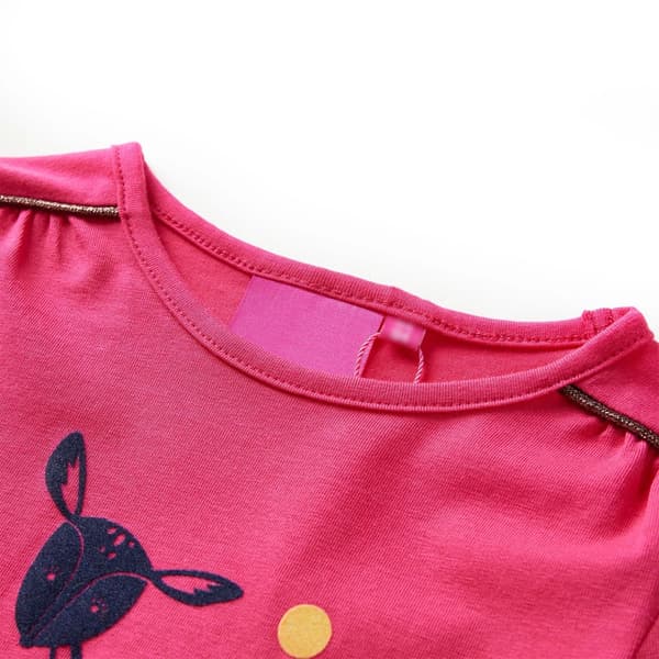 Børne langærmet T-shirt, lyserød, 104