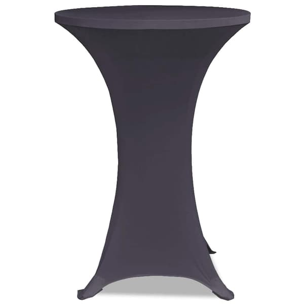 vidaXL elastiske borddække, 4 stk., 80 cm, antracit