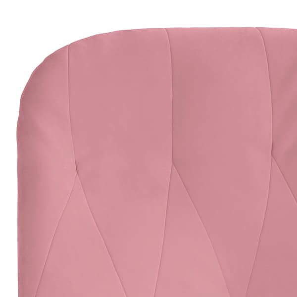vidaXL Fåtölj, rosa, klädd i sammet