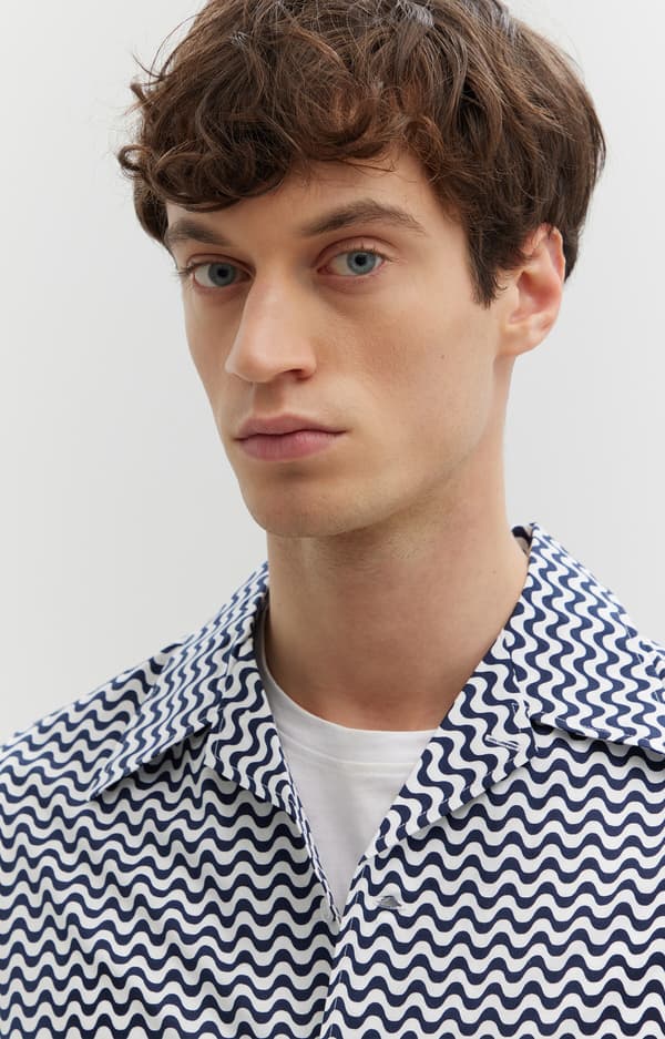 Oversized skjorte med print L