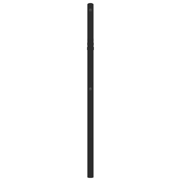 vidaXL metalsengegavl, sort, 100 cm
