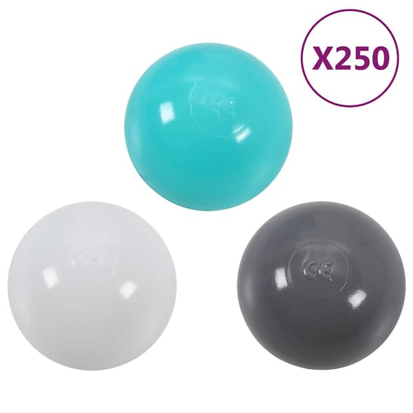 vidaXL legetunnel til børn 250 bolde grøn 175 cm polyester