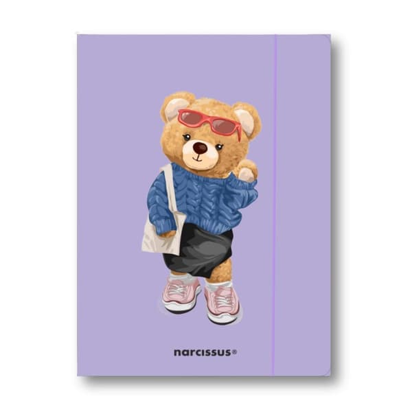 Teddies&Misia A4+ mapp med resårband