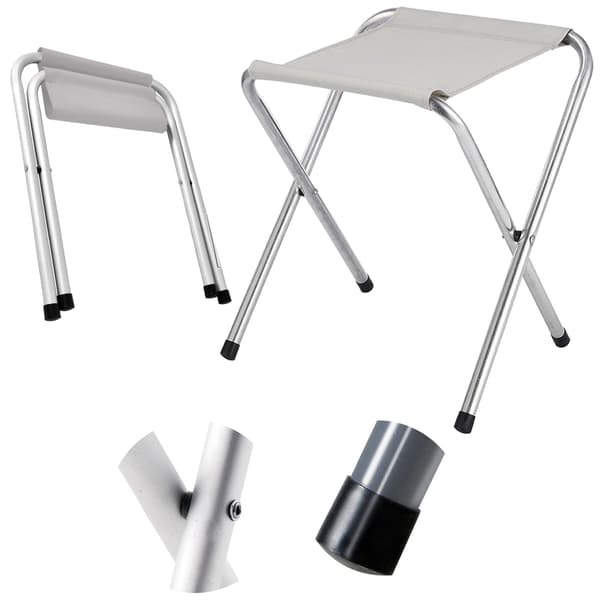 Heckermann Hvid Foldbar Skammel