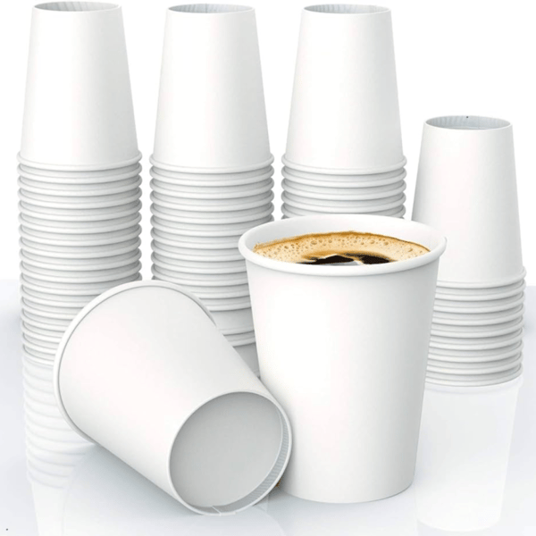 Hvide papkrus 250ml 50 stk plastfri SUP