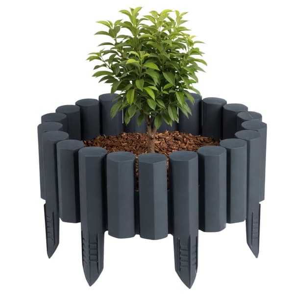 Garden Frame havepalisade 2,2 m antracit sæt med 8