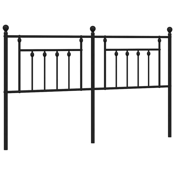 vidaXL metalsengegavl sort 160 cm
