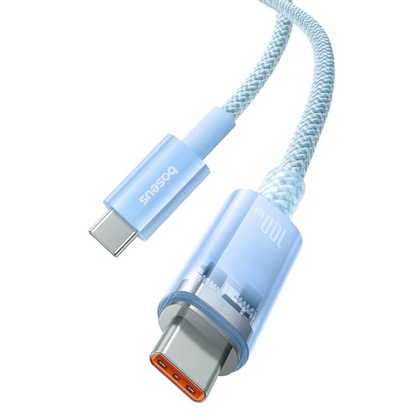 Explorer-kabel med temperatursensor USB-C 100W 1m - Blå