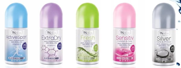 INELIA Sølv antiperspirant roll-on til mænd med E-vitamin 50 ml