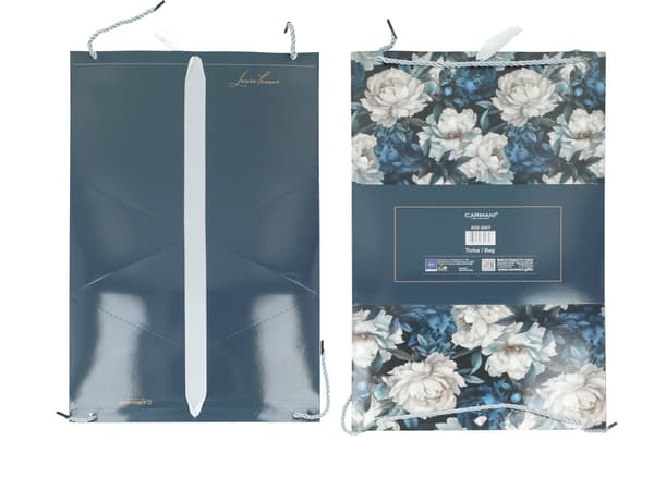 Set med 6 dekorativa väskor - Blommor (CARMANI)