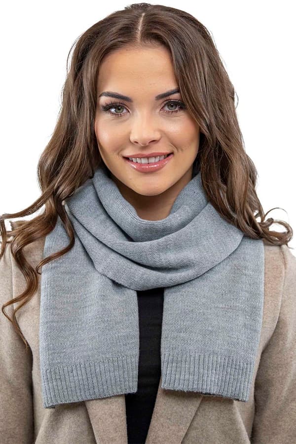 Vivisence 7035kmpl ljusgrå basker + halsduk set