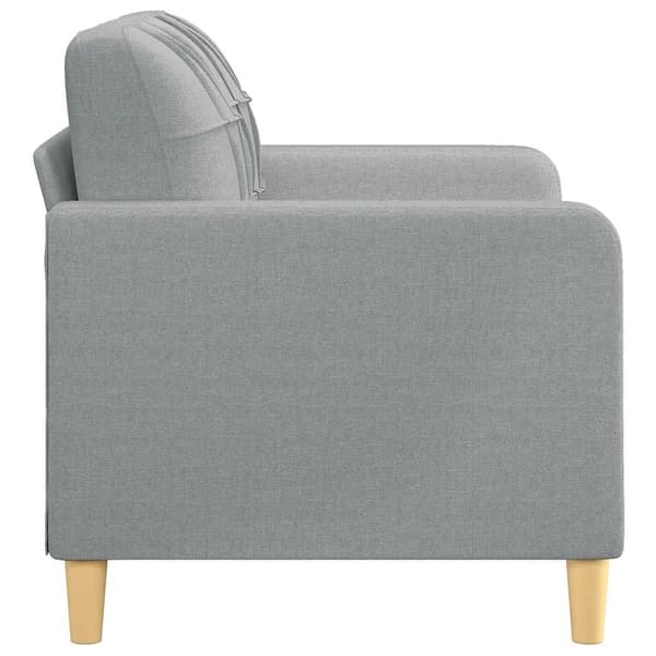 vidaXL 2-sitssoffa ljusgrå 120 cm tygklädsel