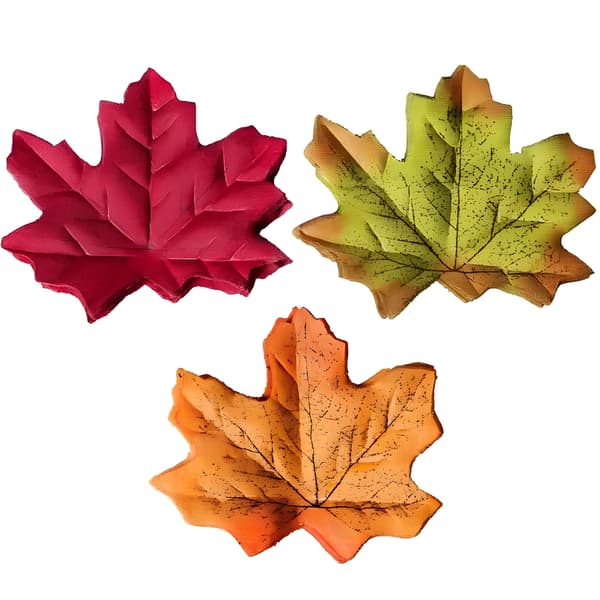 Höstlönnlöv för pyssel 8x8 cm set med 200 st
